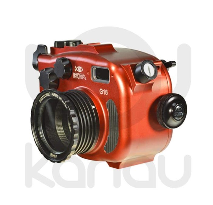 La Carcasa Isotta para la cámara compacta Canon G16 , está fabricada en aluminio marino anticorrosión. Con acceso a todos los diales principales de la cámara.