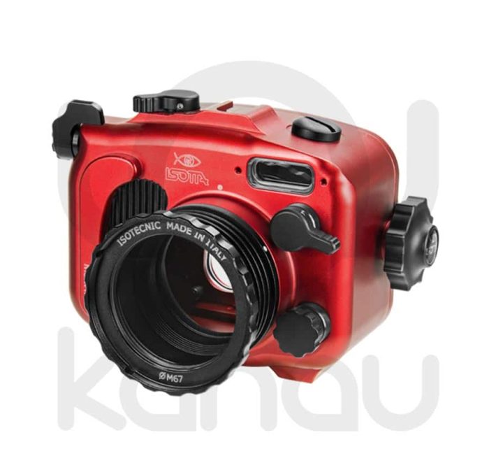 La Carcasa Isotta para la cámara compacta Canon G7X Mark II,, está fabricada en aluminio marino anticorrosión. Con acceso a todos los diales de la cámara.